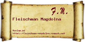 Fleischman Magdolna névjegykártya